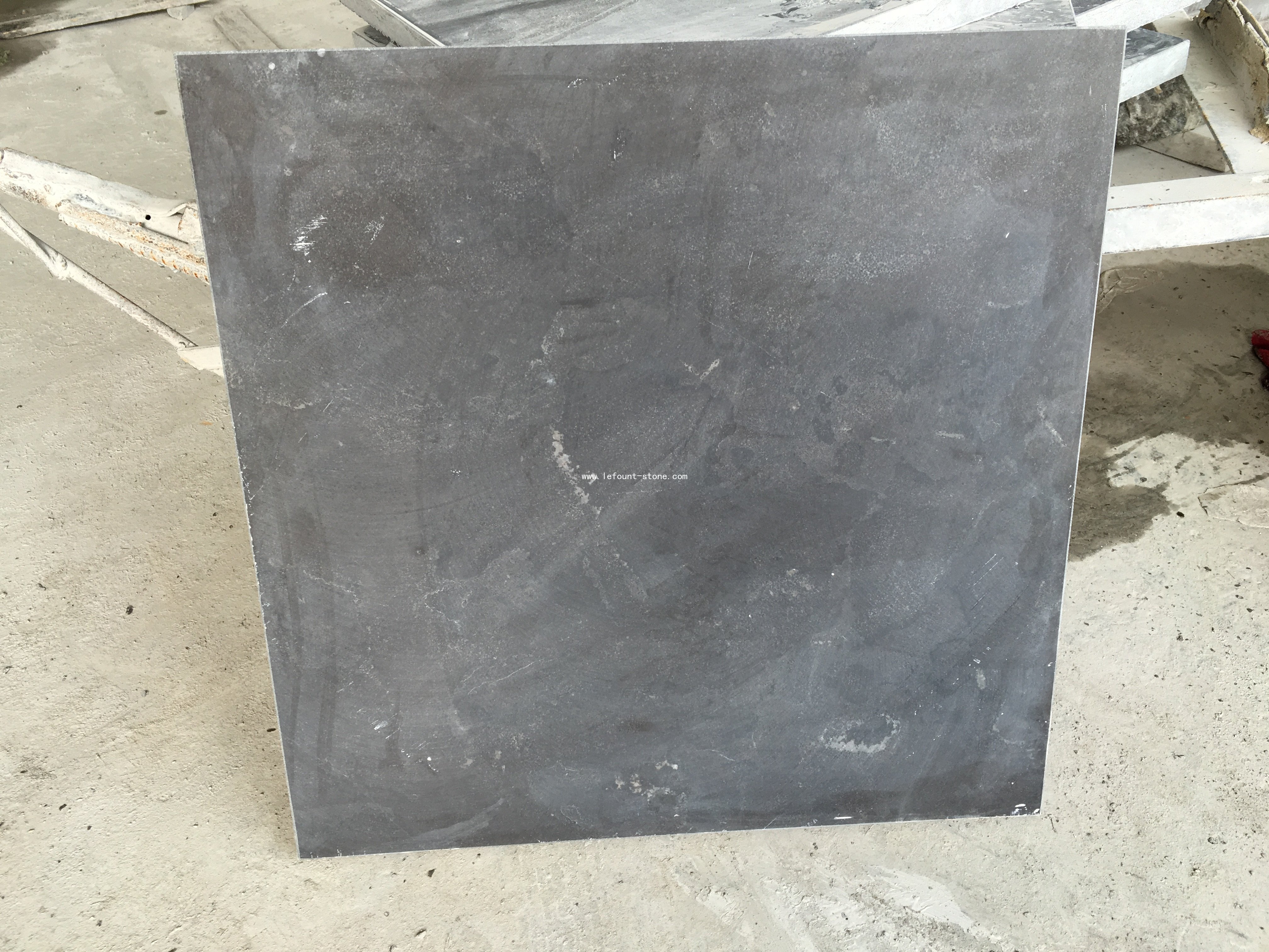 Blue limestone honed